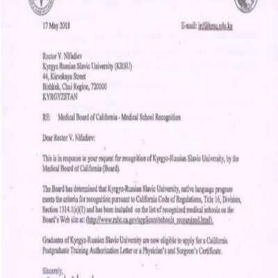 buy Professorship Degree from the Kyrgyz Russian Slavic University