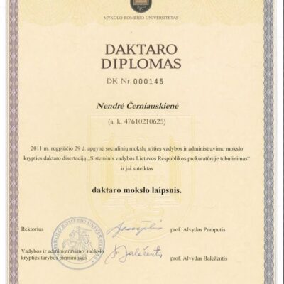 Buy Transcript Certificate from The Mykolo Romerio Universitetas