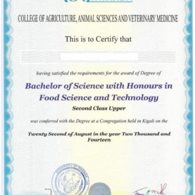 buy Master Degree from the Université Libre de Kigali