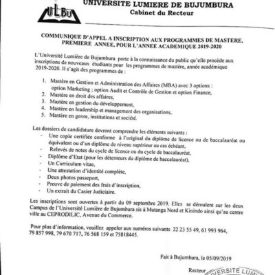 Buy Diplom Degree from Université Lumière de Bujumbura