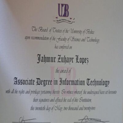Buy Bachelors Degree From the University of Belize