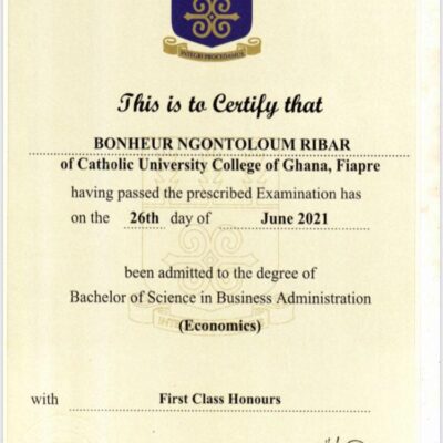 Buy Professorship Honorary Degree From the University of Ghana