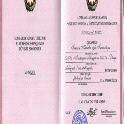Buy Transcript Certificate From the Xezer Universiteti