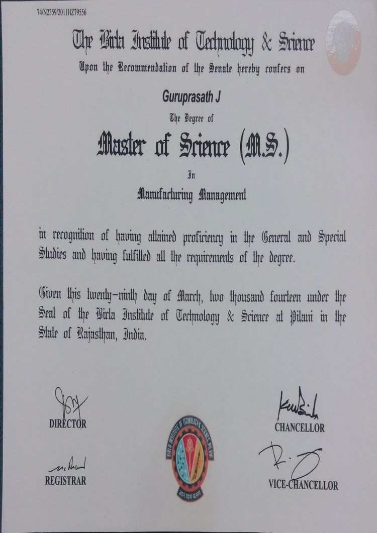 Birla Institute of Technology and Science