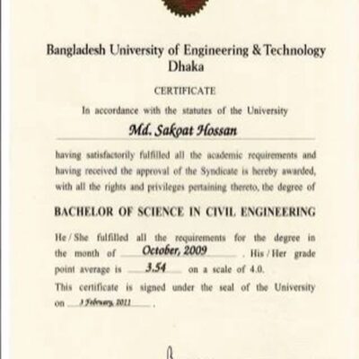 Buy PHD Doctorate Degree Bangladesh University of Engineering and Technology