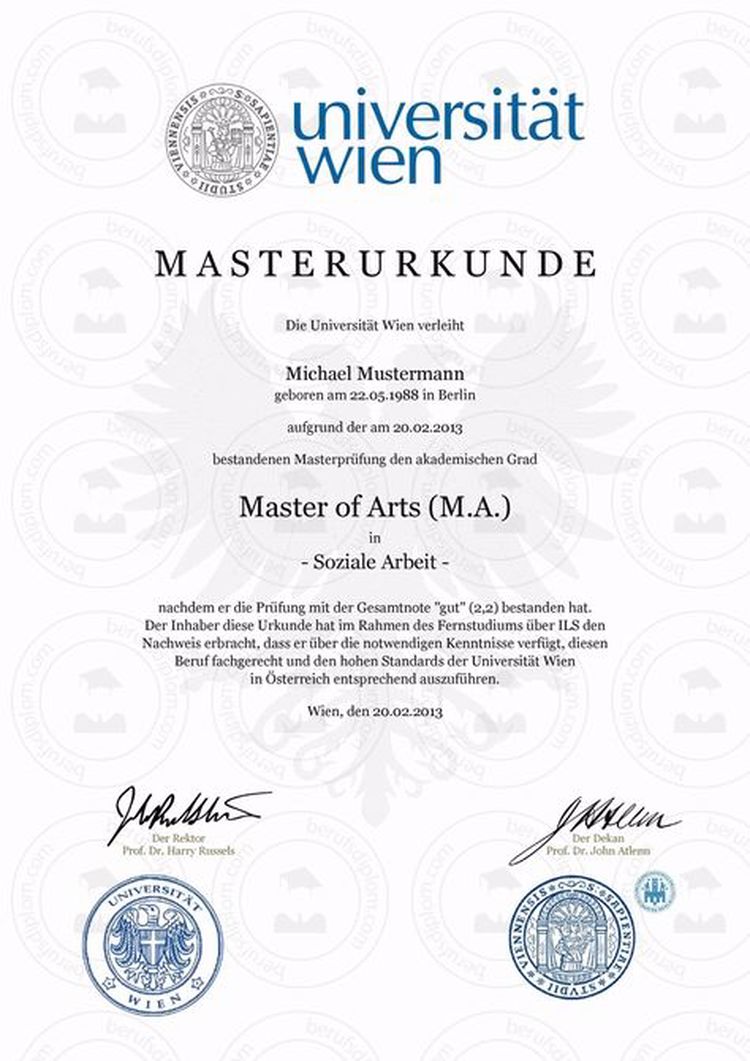 Buy college degree from Technische Universität Wien