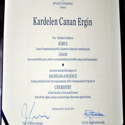 Buy Transcript Certificate from the Bogaziçi Üniversitesi