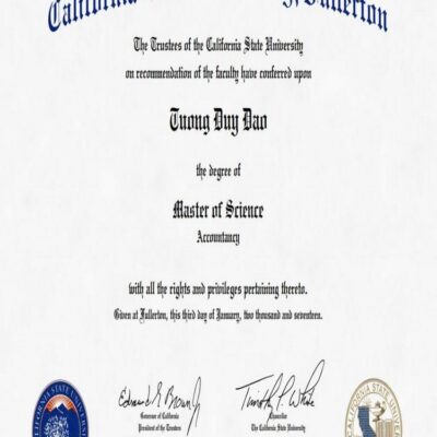 Buy Master Degree from The California State University, Fullerton