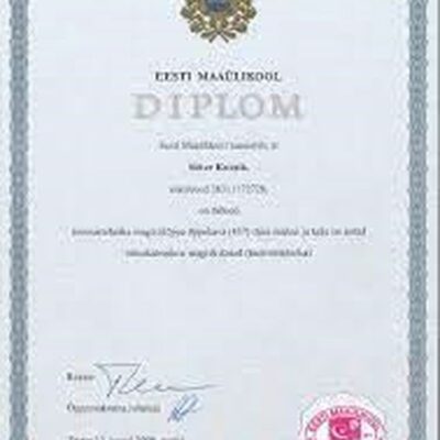 Buy Transcript Certificate from The Eesti Maaülikool