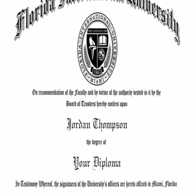 Buy Transcript Certificate from The Florida International University
