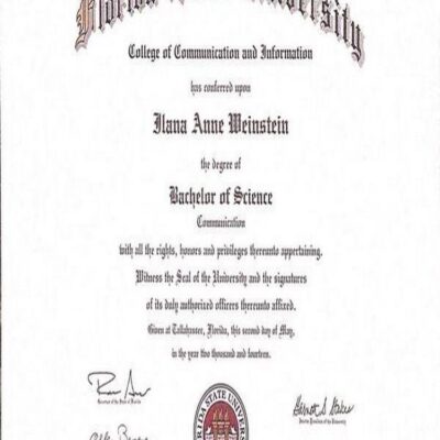 Buy PHD Doctorate Degree from The Florida State University