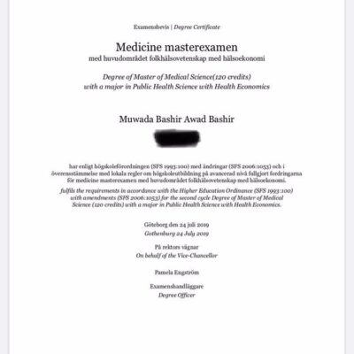 Buy Professorship Degree from the Göteborgs universitet