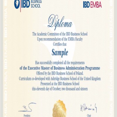 Buy Master Degree from the  IEDC-Bled School of Management