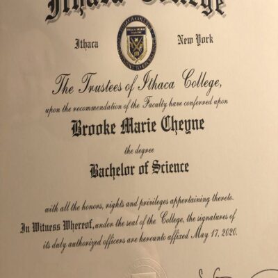 Buy Transcript Certificate from The Ithaca College