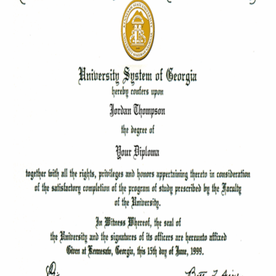 Buy PHD Doctorate Degree from The Kennesaw State University