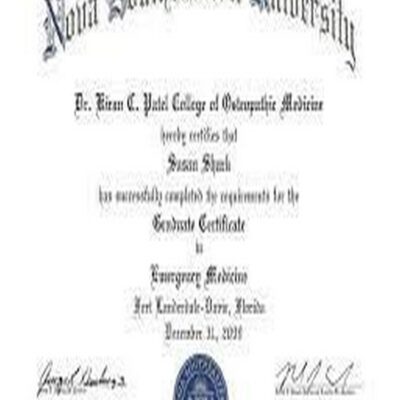 Buy Transcript Certificate from The Nova Southeastern University