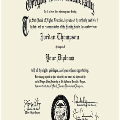 Buy Transcript Certificate from The Oregon State University