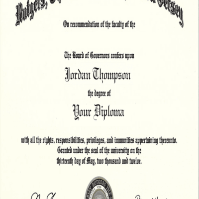 Buy Master Degree from The Rutgers, The State University of New Jersey