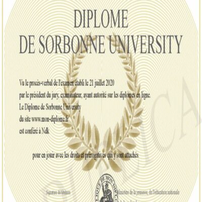 Buy Bachelors Degree from The Sorbonne Université