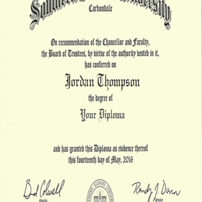 Buy Transcript Certificate from The Southern Illinois University Carbondale