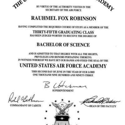 Buy Bachelors Degree from The United States Air Force Academy