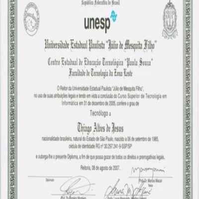Buy Transcript Certificate from the Universidade Estadual Paulista