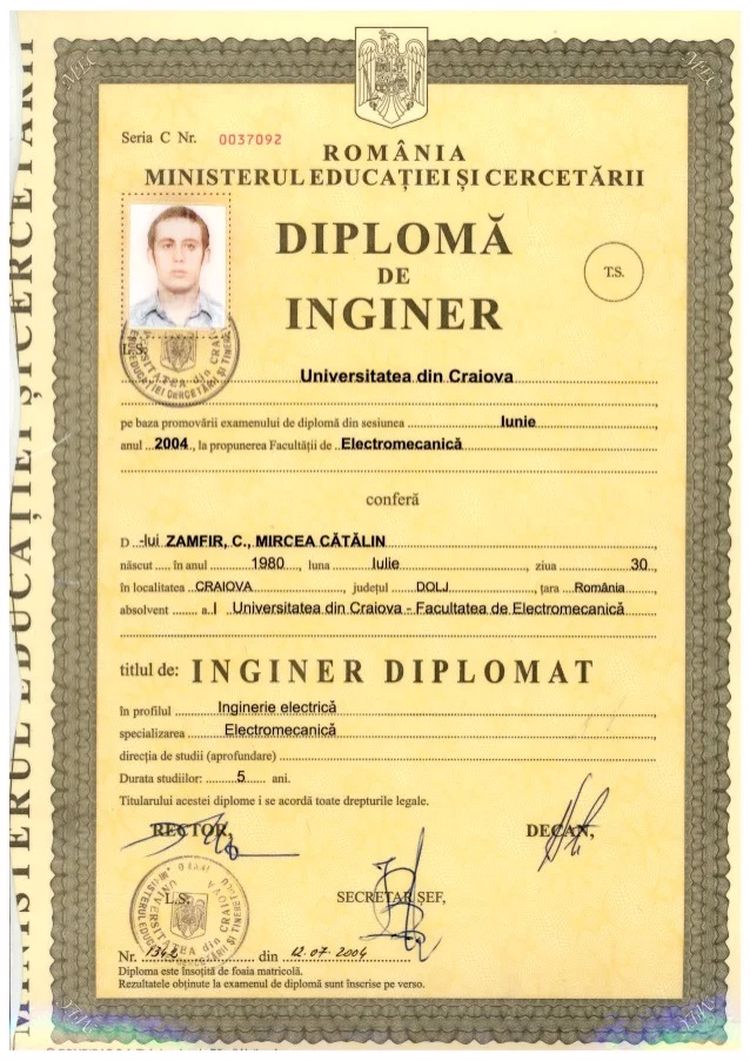 Buy college degree from the Universitatea din Craiova