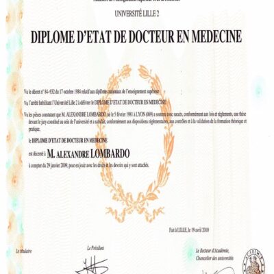 Buy PHD Doctorate Degree from The Université de Lille