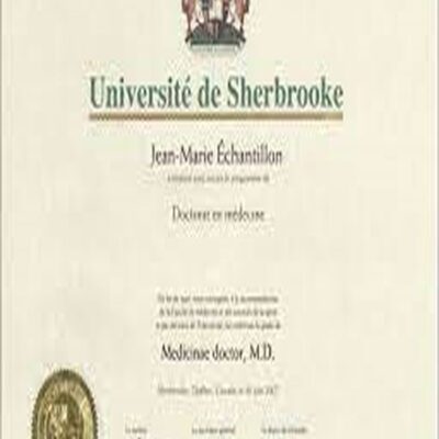 Buy Transcript Certificate from The Université de Sherbrooke