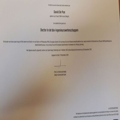Buy Professorship Honorary Degree from the Universiteit Gent