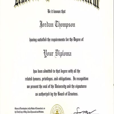 Buy Transcript Certificate from The University of Connecticut