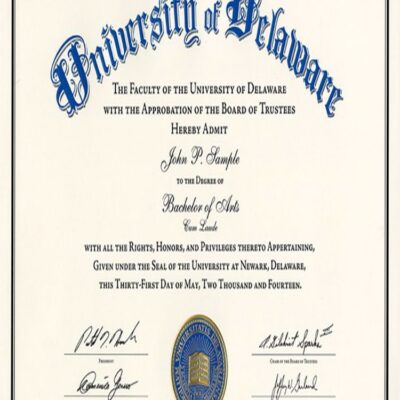 Buy Master Degree from The University of Delaware