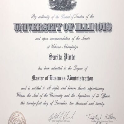 Buy PHD Doctorate Degree from The University of Illinois at Urbana-Champaign