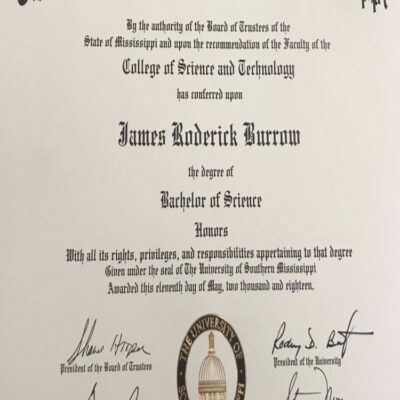 Buy Bachelors Degree from The University of Southern Mississippi