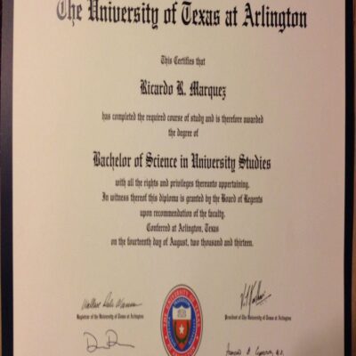 Buy Transcript Certificate from The University of Texas at Arlington
