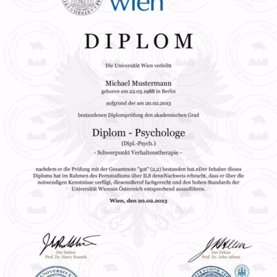 Buy Diplom Degree from Universität Wien
