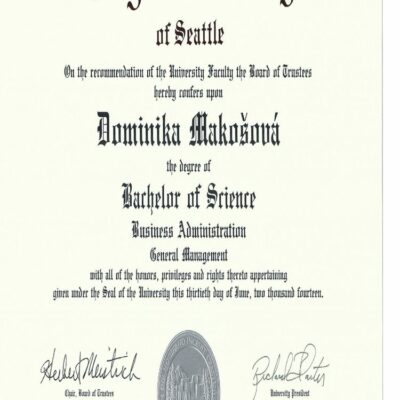 Buy Master Degree from the City University of Seattle