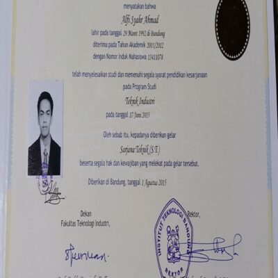 Buy Bachelors degree from the Institut Teknologi Bandung