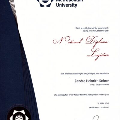 Buy Professorship Honorary Degree  from The Nelson Mandela University