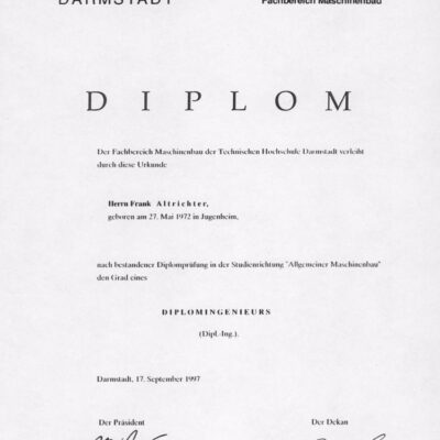 Buy Professorship Degree from The Hochschule Darmstadt