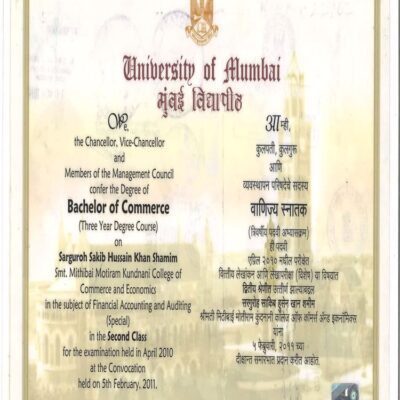 Buy Master degree from The University of Mumbai