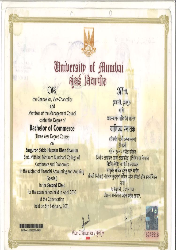 Buy college degree from The University of Mumbai