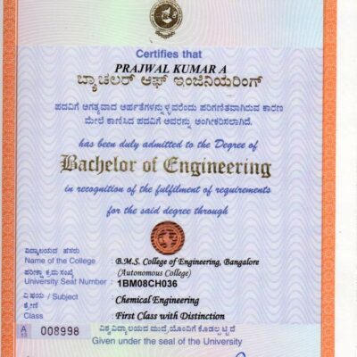 Buy Diplom degree from The Visvesvaraya Technological University